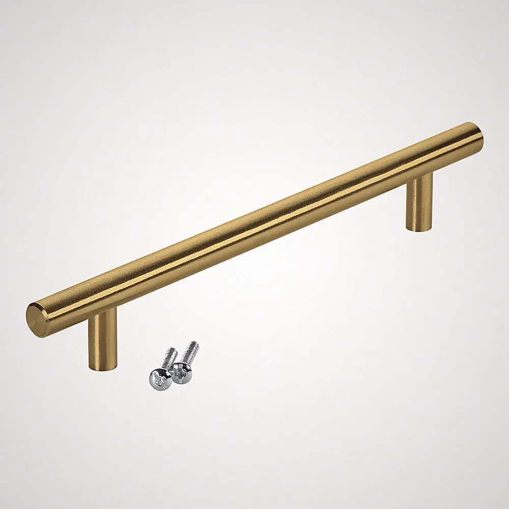 Stangengriff Möbelgriff Schrankgriff echt Edelstahl Griffe gold 10er Set SOTECH