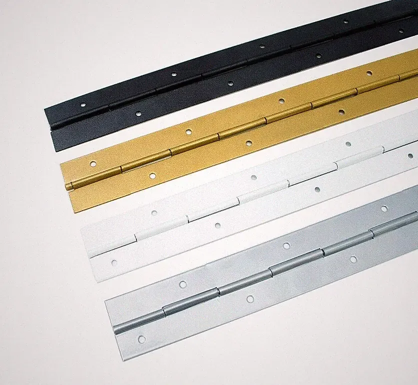 Stangenscharnier 100cm Klavierband Scharnierband Möbelband Weiß Schwarz Gold