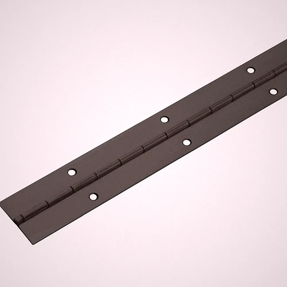 Stangenscharnier 400-1200 mm Klavierband Scharnier-Band Möbel Stahl schwarz matt