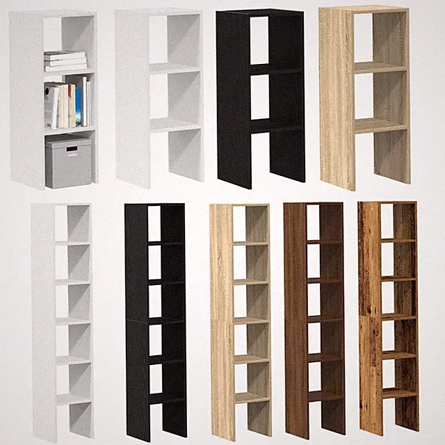 Stapelbar Bücherregal Lagerregal Bücherständer Büroregal Holzwerkstoff 30x30x80