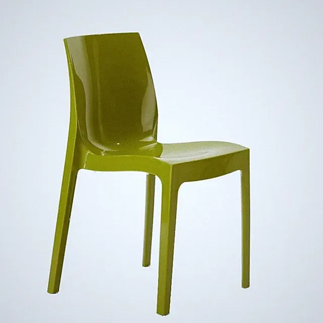 Stapelbare bunte Esszimmerstühle aus glänzendem Polypropylen Ice Grand Soleil