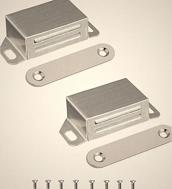Starke Magnetschnäpper für Schranktüren - Edelstahl Türmagnet 10KG - Möbelmagnet
