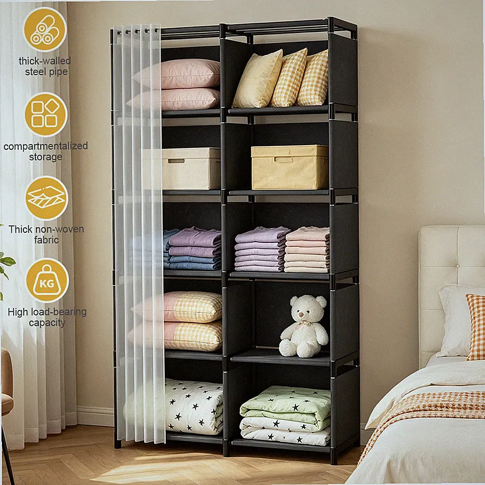 Staubdichter Kleiderschrank Mehrzweck Stauraum Modern Offener Schrankschrank