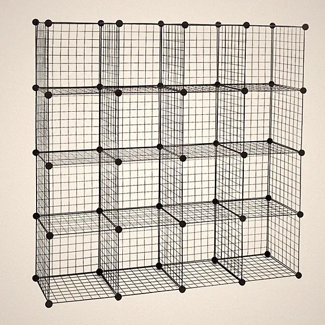 Steckregal Garderobenschrank Bücherragal DIY Kleiderschrank XL Metall SR0123sz-2