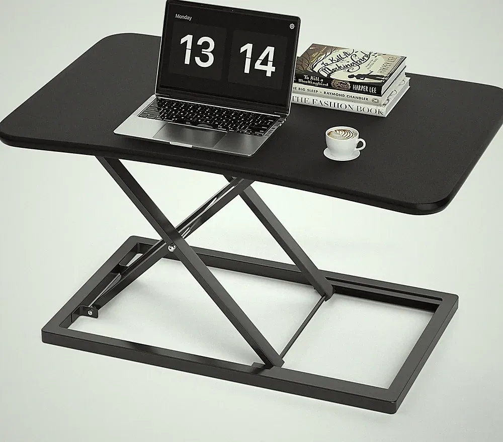 Steh-Sitz Schreibtisch Steharbeitsplatz Stehpult Standtisch 73x47cm Hub 6–40cm