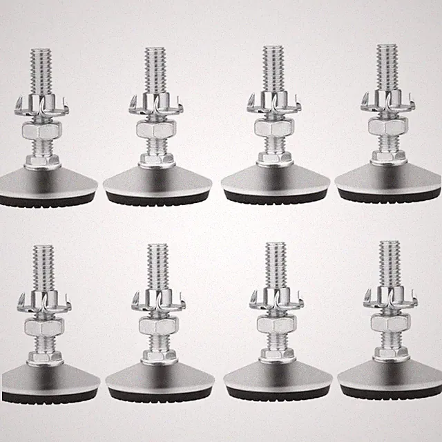 Stellfüße höhenverstellbar M8 50mm Edelstahl Schraubfüße Möbel Industriestecker