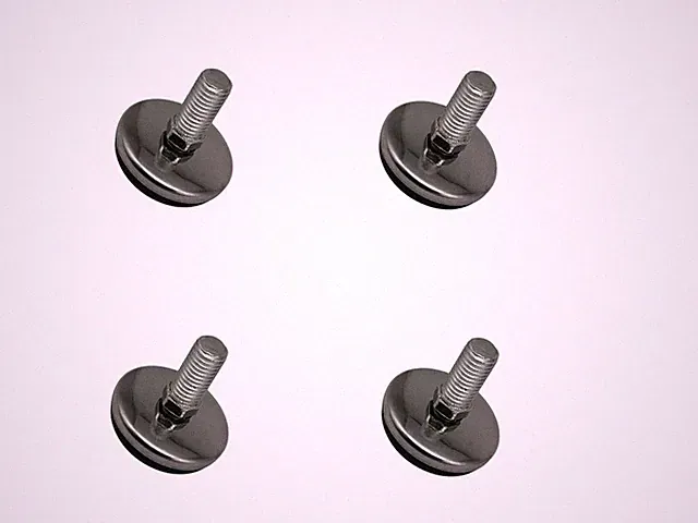 Stellfuß M10 Ø38mm Schrankfuß Möbelfuß Bettfüße Sockelfüße Sofafüße 4 Stück