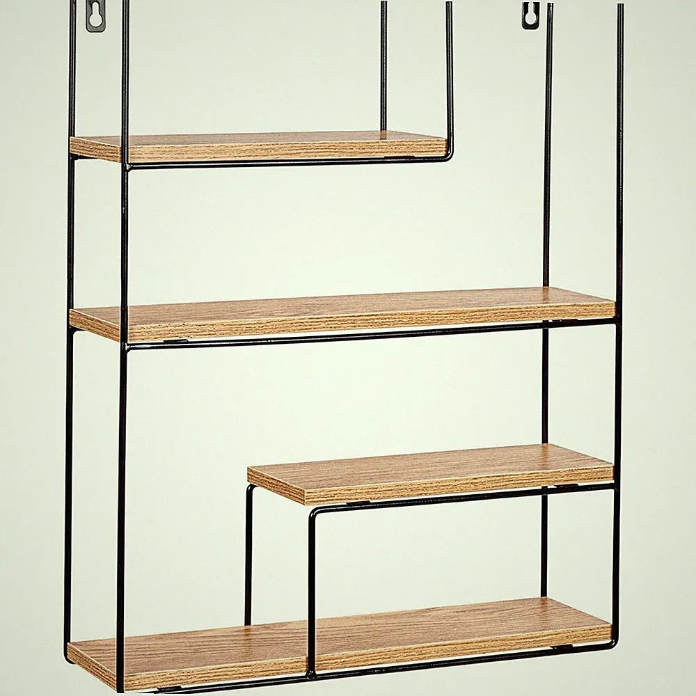 STILISTA® Design Regal rechteck Holz hell