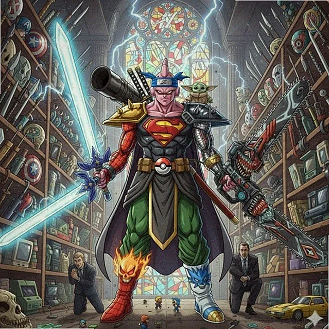 Stoff Baumwolle Pop Anbau Plakat Sammlung Majin Bu Multiversum Hero Absorbé