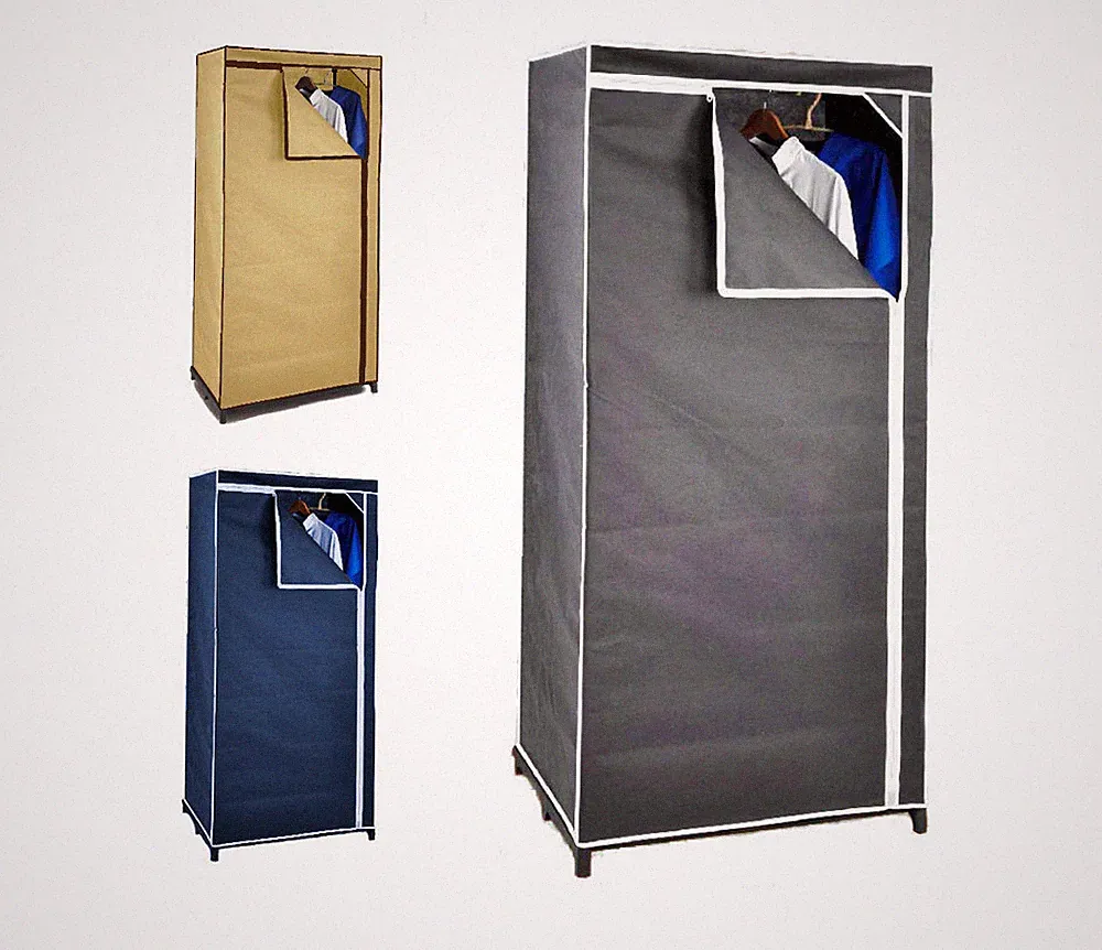 Stoffschrank 160 cm - Faltschrank Schrank Kleiderschrank Stoffkleiderschrank