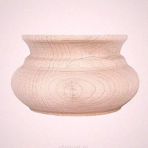 STOLMET Möbelbein aus Buchenholz Möbelfuß Couch 55 mm Höhe Rohholz