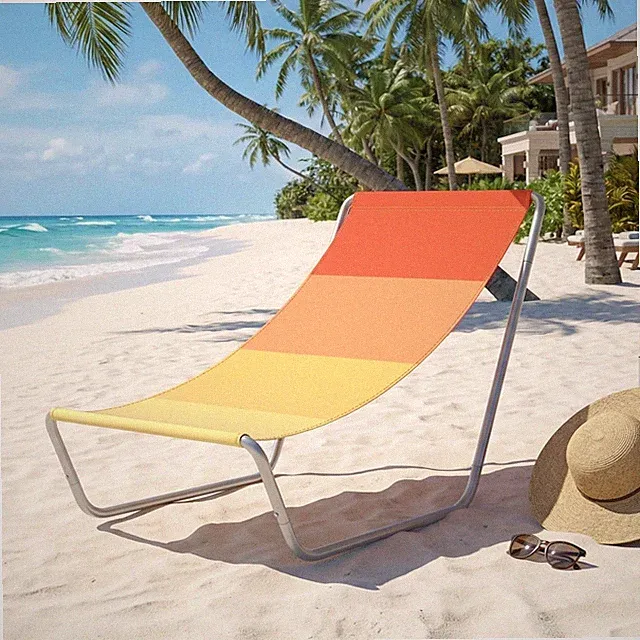 Strandliege, Sonnenliege Klappbar mit Tragetasche–Campingstuhl,Gartenliegen