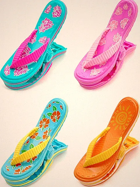 Strandtuchklammern 4 Stück Flip Flop Handtuch Clips Sonnenliege
