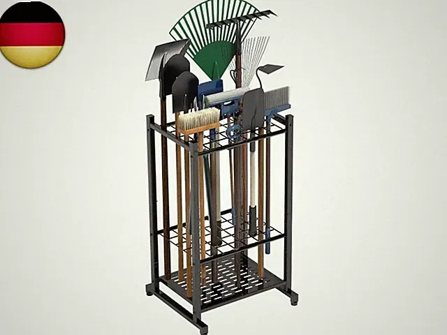 Sttoraboks Schwerlast Gartengerätehalter Stahl Ständer, Gartenwerkzeug O