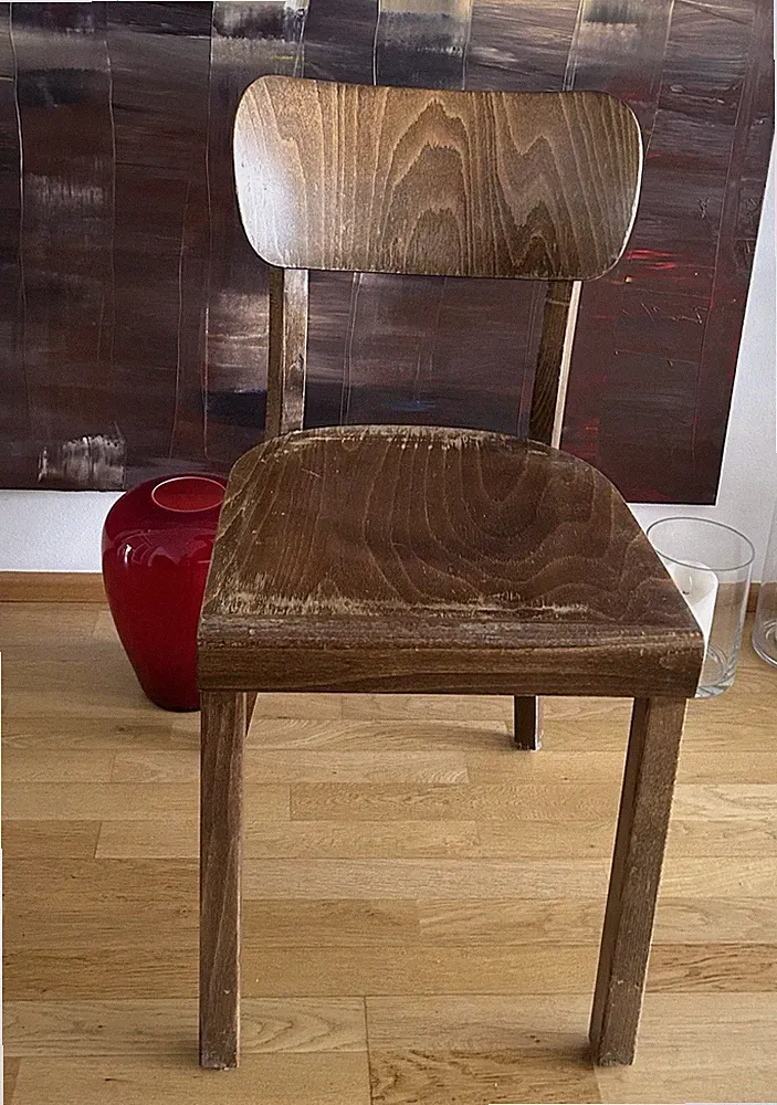 STUHL FRANKFURTER KÜCHE VINTAGE BAUHAUS HOLZSTUHL ART DECO VINTAGE #1.7