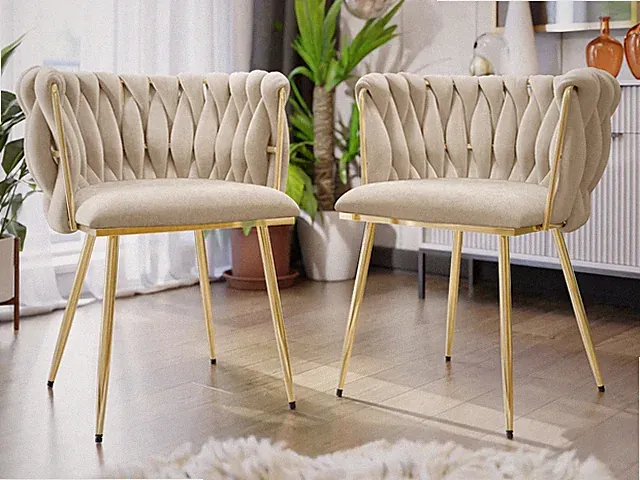 Stuhl Kimi DC-1142 (2er-Set) GL Moderner Polsterstuhl für Esszimmer, Büro PR M24