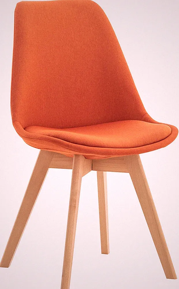 Stuhl Linares Stoff orange