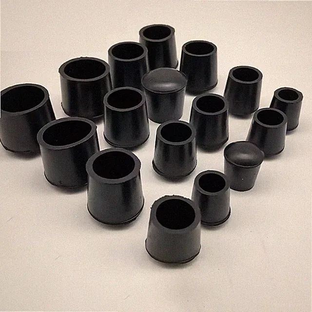 Stuhlbeinkappe Ø 10-45 mm Rohrkappen Gleitkappen Stuhlgleiter Fußkappen Schwarz