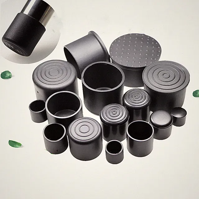 Stuhlbeinkappe Ø 6-120 mm Rohrkappen Gleitkappen Stuhlgleiter Fußkappen Schwarz