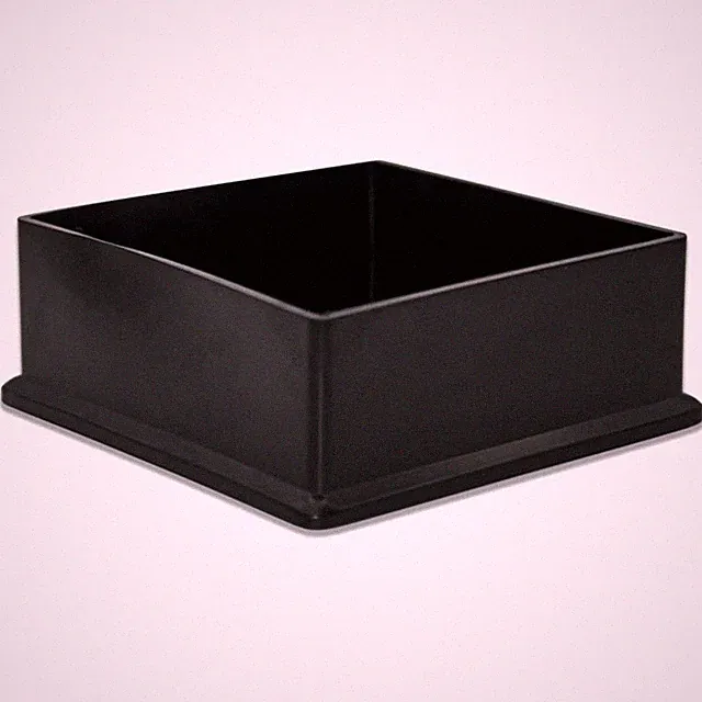 Stuhlbeinkappen Bodenschutzkappen Quadratisch PVC Schwarz 80x80 mm