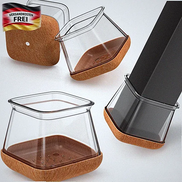 Stuhlbeinkappen Schutzkappen Filzbodenkratzerschoner elastisch 14-20mm