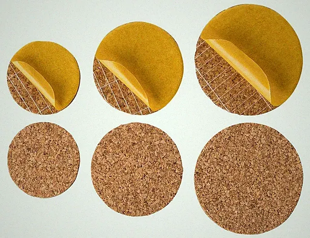 Stuhlgleiter aus Kork | Bodenschutz | Korkplättchen | 45er Pack | Rund