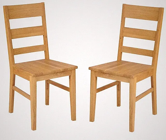 Stuhlset 2 Stühle Sessel Wildeiche Eiche massiv Holz NEU OVP!!!!