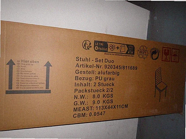 Stuhlset küchenstühle 2er set dunkelgrau kunstleder NEU, noch original verpackt