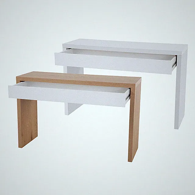 SVITA ANGULAR Schreibtisch mit Schublade Schminktisch Frisiertisch 120x40x76 cm