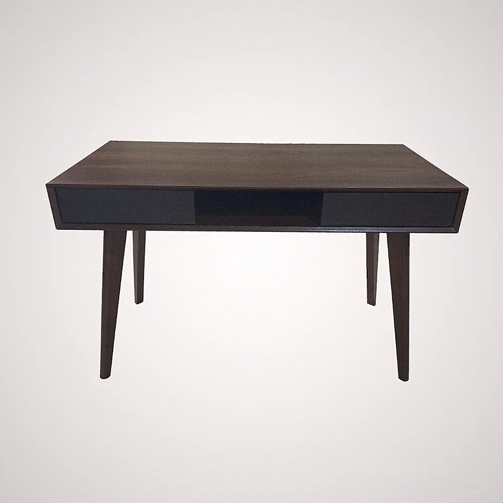 SVITA RETRO Schreibtisch mit Schubladen Bürotisch Arbeitstisch in Holzoptik