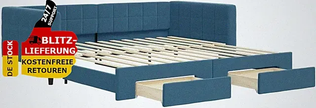 Tagesbett Ausziehbar Schlafsofa Mit Schubladen Bettsofa Gästebett Bett
