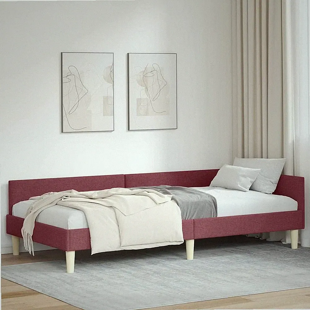 Tagesbettgestell Eckbettgestell Stoff Tagesbett Bettgestell Sofa Bett Bettrahmen