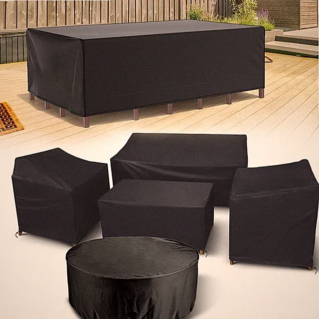 TANBURO Gartenmöbel Abdeckung Gartentisch Schutzhülle Garnitur UV Abdeckplane