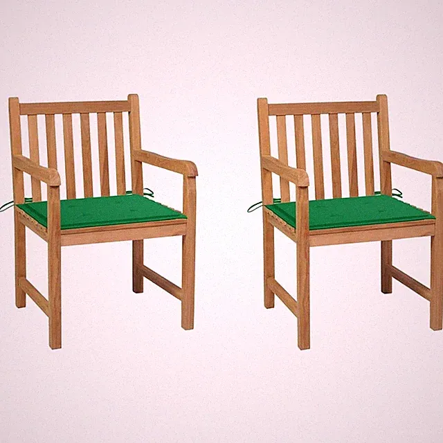 Teak Gartenstuhl Kissen Gartensessel Holzstuhl Stuhl mehrere Auswahl vidaXL