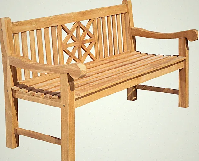 Teakbank Florida Sitzbank Holzbank Gartenbank Parkbank Massiv Teakholz Bank NEU