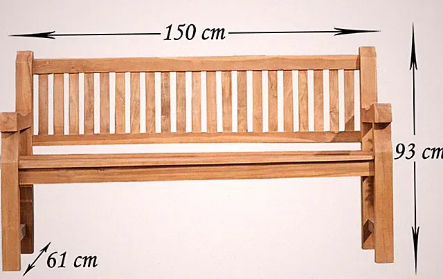 Teakbank Jackson 150 cm