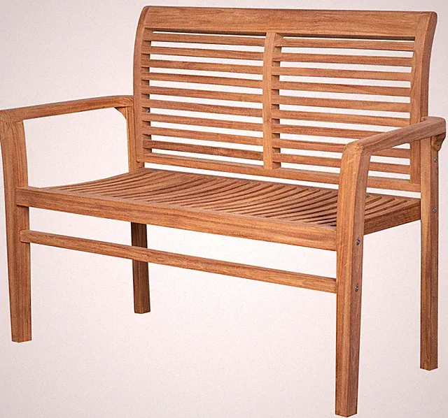 Teakholz Sitzbank - Gartenbank Derby 120 cm