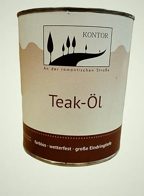 Teaköl Gartenmöbel Holzpflege Öl versch. Töne Kontor 1L