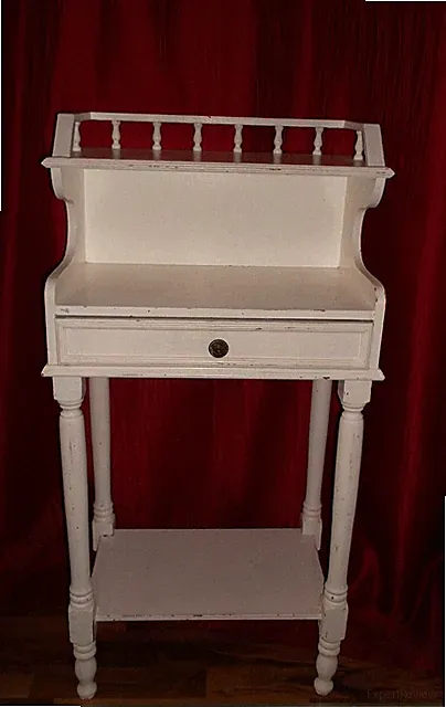 Telefontisch mit Schubladen Shabby Chic Weiss Wandkonsole