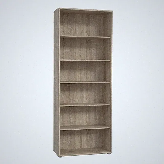TEMPRA 2 Regal mit 5 Einlegeböden, Holzwerkstoff, Sonoma Eiche Dekor, B x H x...