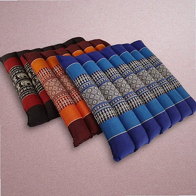 Thaikissen 36x36 Auflage Kissen Sitz Bank Kapok Thai Stuhlkissen Bodenkissen neu