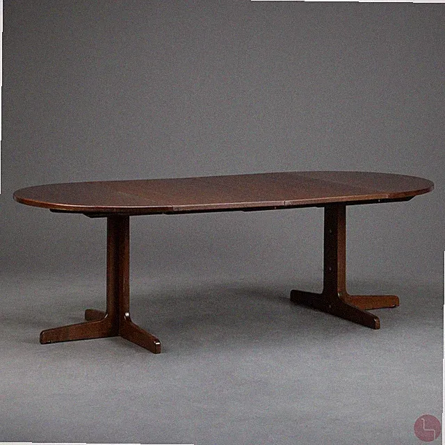 Thonet 1051 Esstisch Braun ausziehbar Holz 120 - 240 cm Ausziehtisch + 2 Platten