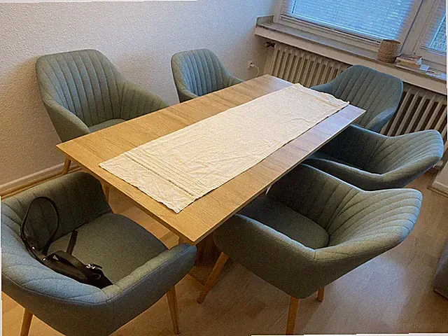 Tisch Ausziehbar und Höhenverstellbar Eiche