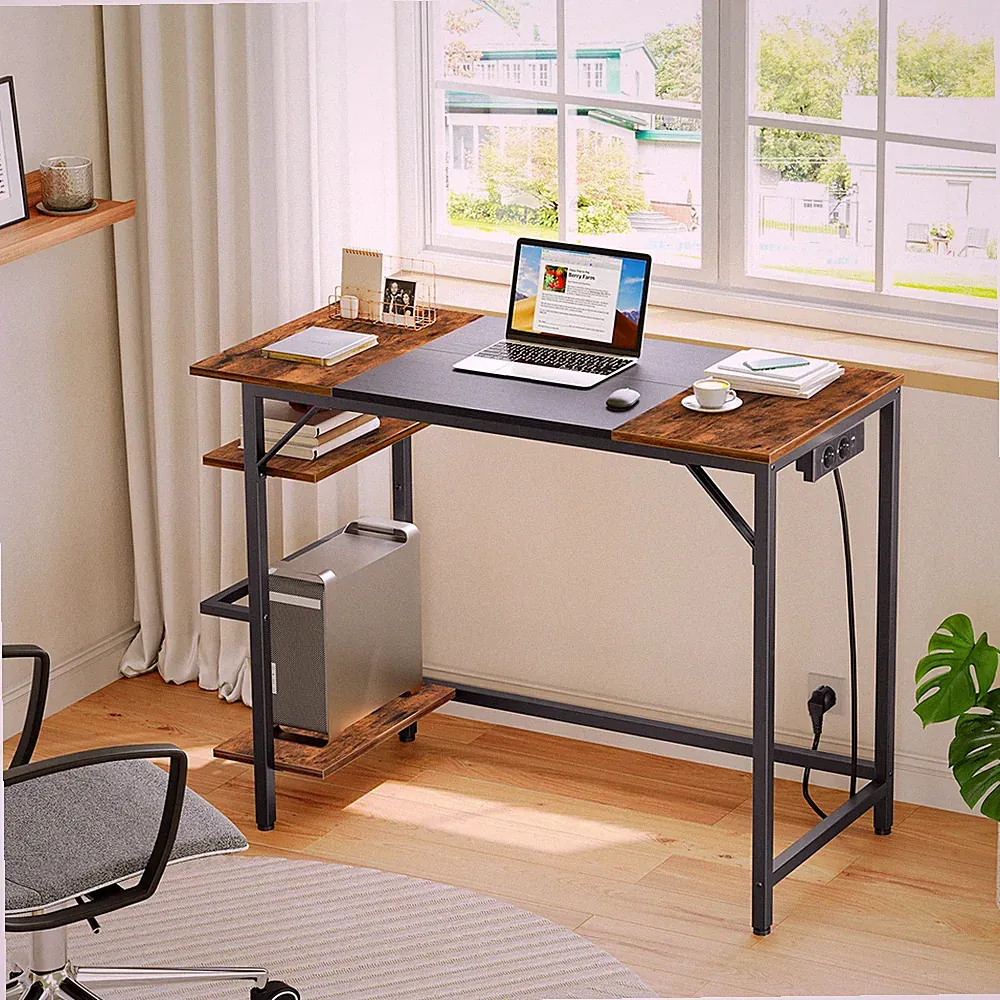 Tisch Computertisch Bürotisch 90 x 40 x 77 cm für Arbeitszimmer, Schlafzimmer