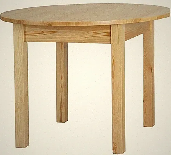 Tisch Esstisch Massivholztisch Kiefer massiv lackiert Massivholz rund