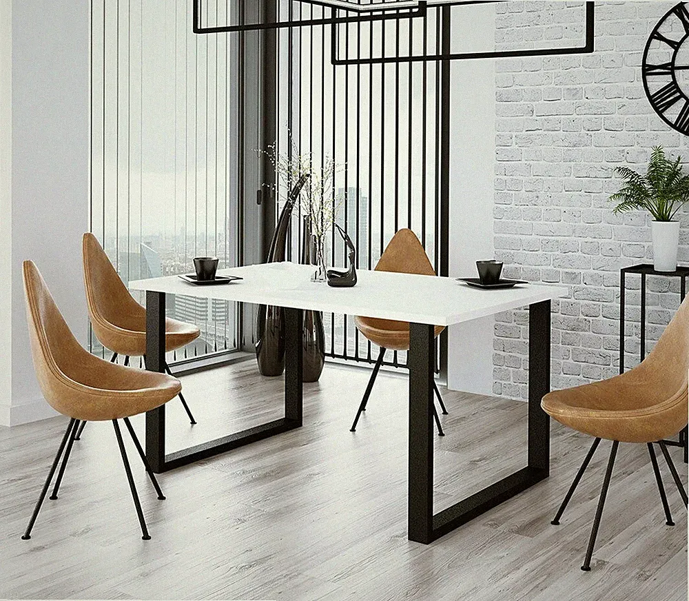 Tisch Imperial 185x90 Modern Esszimmer Wohnzimmer Küchentisch Loft Stil Esstisch