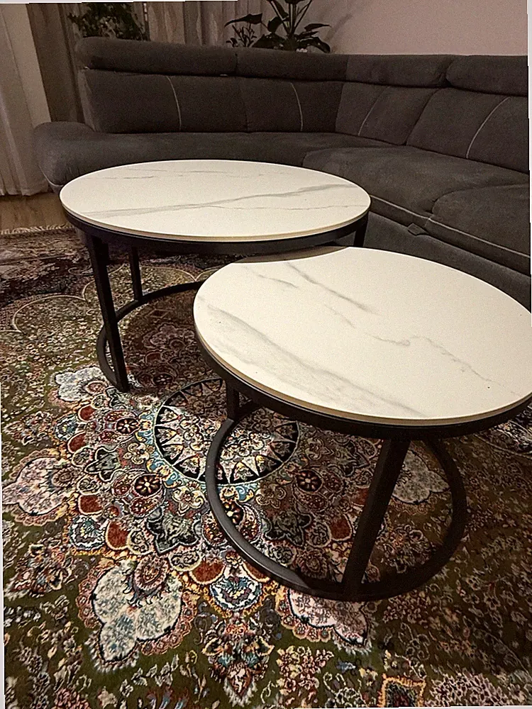 Tisch Wohnzimmer mit Abstellfläche, Hellbraun