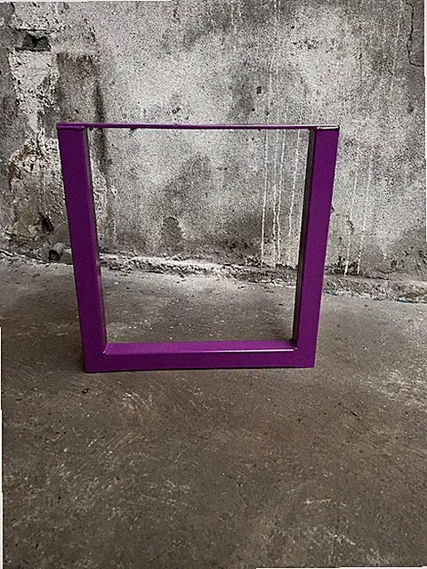 Tischbein Metall Lila Schwerlast Esszimmer Bank Schreibtisch Stahl Möbel Füße BTL