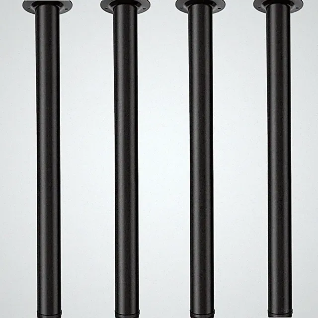 Tischbeine Metall Schwarz 60cm Verstellbar Couchtisch Möbelstützen