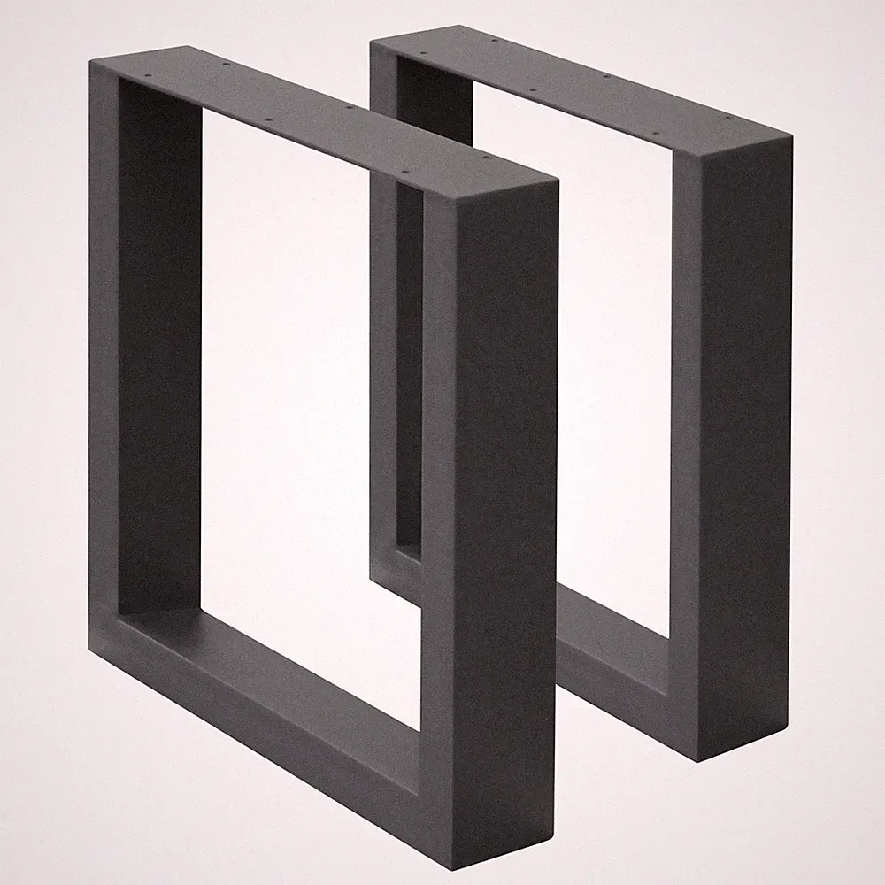 Tischbeine Tischkufen Tischgestell Bankkufen Bankbeine Stahl 30x43 cm Anthrazit